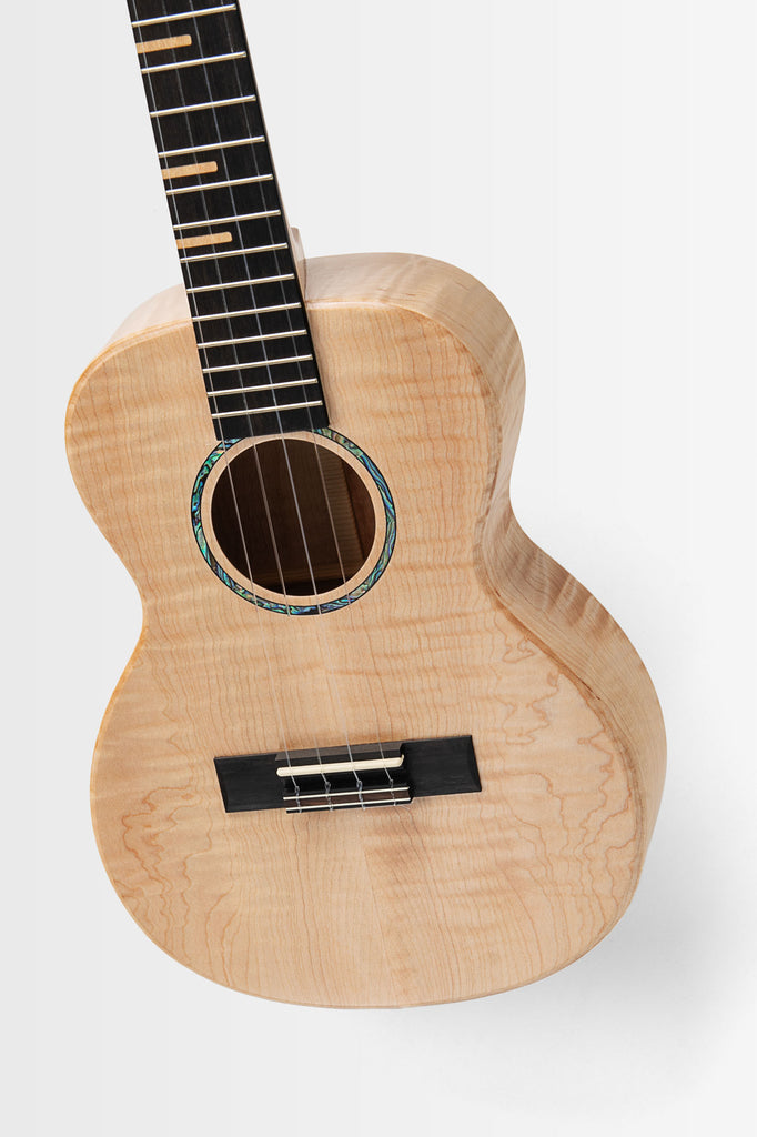 KA-WF-AFM-T All Solid Flame Maple Waterfall Tenor Ukulele