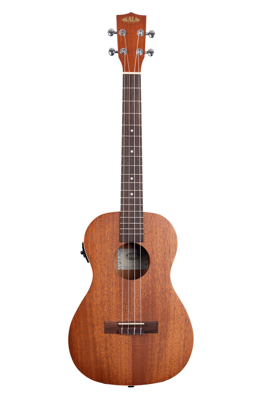 Kala KA-BE baritone acoustic electric with pickup ukulele mahogany satin finish Ukulele Trading Co Australia