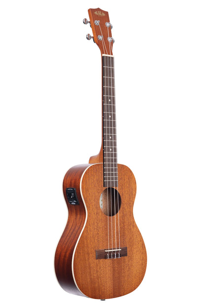 Kala KA-BE baritone acoustic electric with pickup ukulele mahogany satin finish Ukulele Trading Co Australia