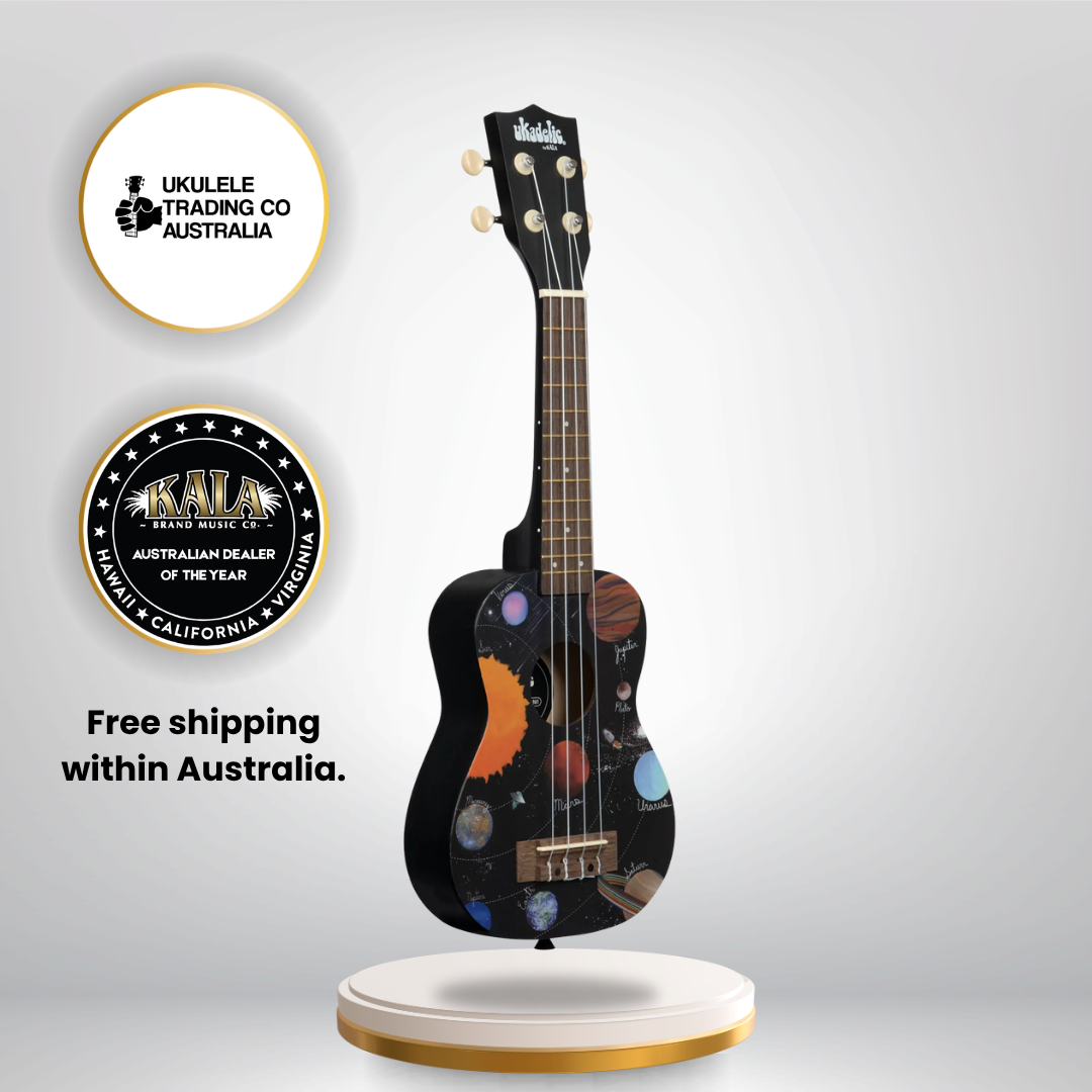 NUKSPACEDOUT Kala Spaced Out Ukadelic Soprano Ukulele Space Art Soprano Ukulele Australia