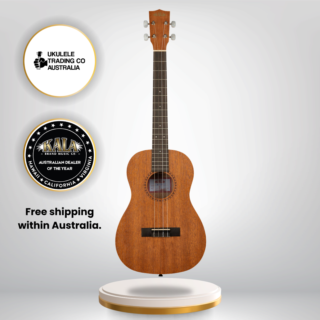 Kala KA-15B Satin Mahogany Baritone Ukulele Mahogany Top, Back &amp; Sides Warm Traditional Tone Baritone Ukulele Australia