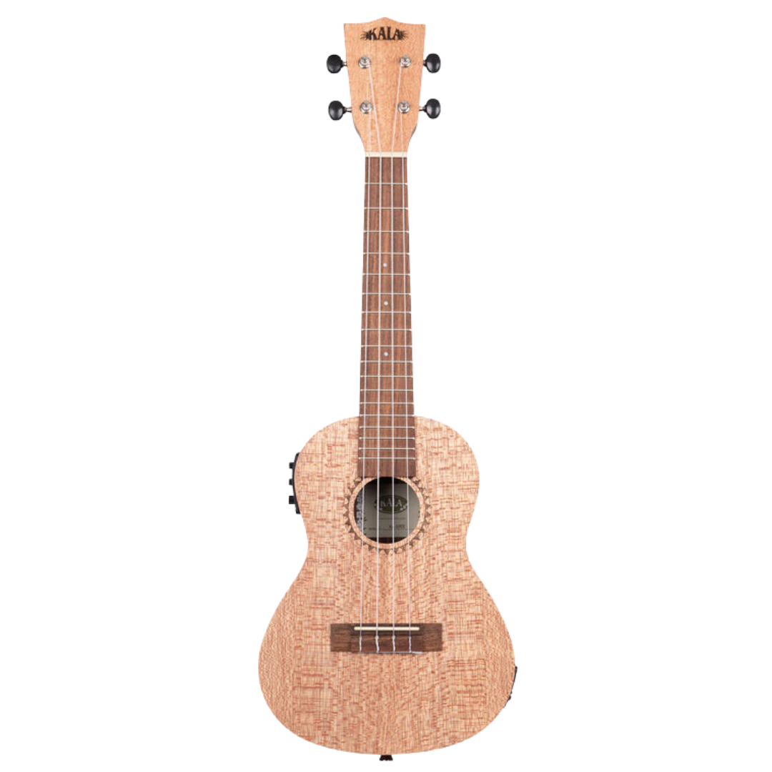 Kala KA-20CE Burled Meranti Concert Ukulele with Pickup and EQ