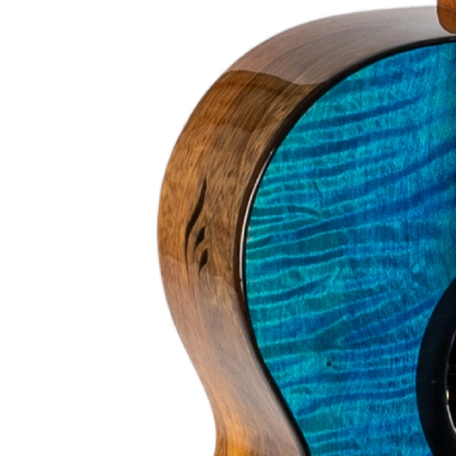 Flight Comet EQ-A Blue Tenor Electro-Acoustic Ukulele COMETTEQABLUE Solid Flamed Maple Top Mango Body Double C1U Pickup Australia