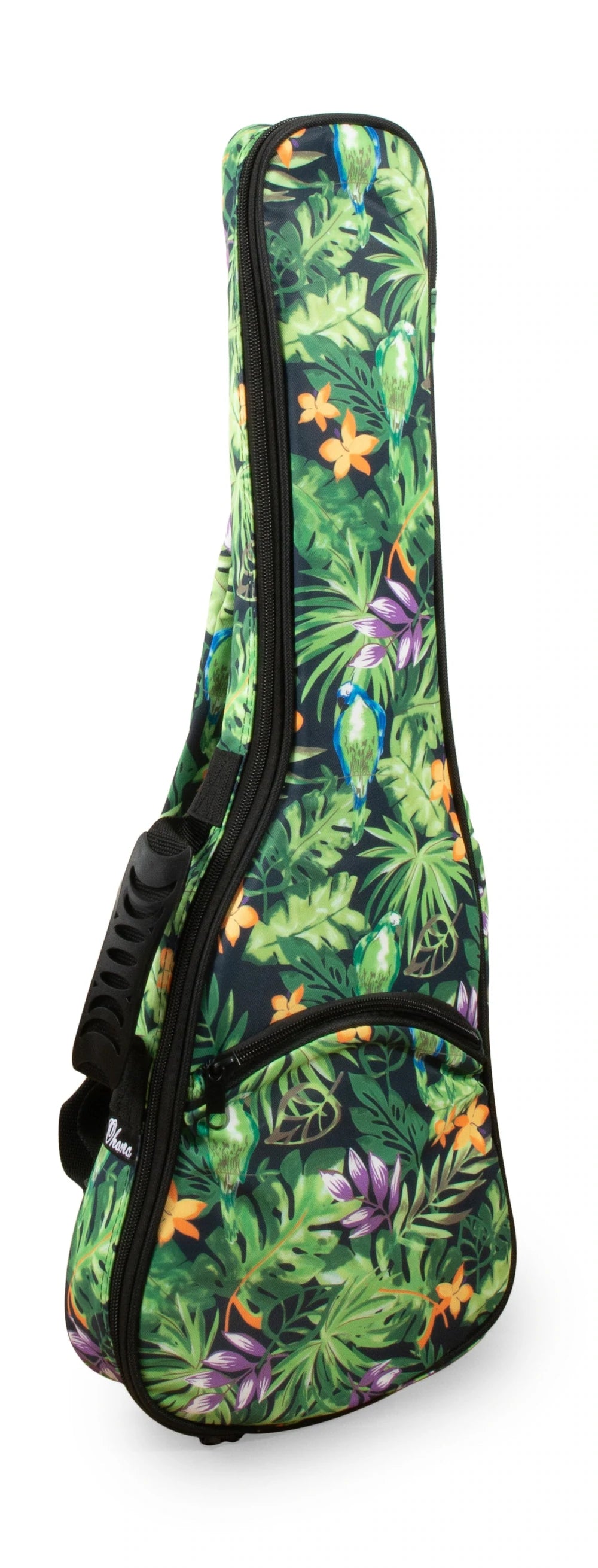 MK-CS/BLU Blue Concert Shark Ukelele Includes Gigbag Floral Print, Padded with Backpack straps.