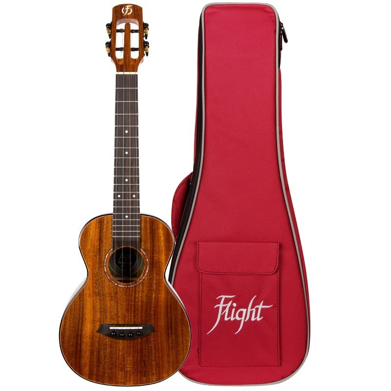 PHANTOMEQA Flight Phantom EQ-A Tenor Ukulele Electro-acoustic all-solid acacia tenor ukulele. Ukulele Trading Co Australia