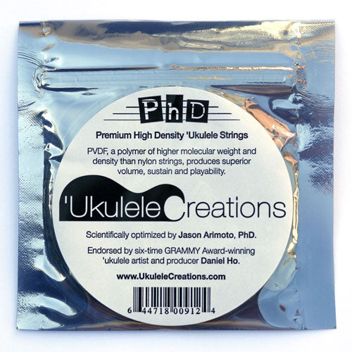 PHD Baritone GCEA High G Premium High-Density Ukulele Strings. Made in USA