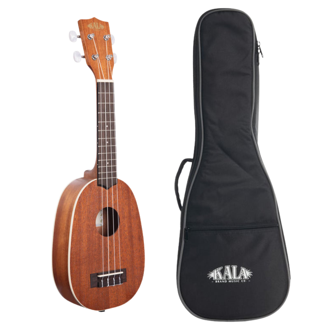 Kala KA-P Satin Mahogany Pineapple Soprano Ukulele with Gigbag – Best Ukulele for Beginners