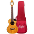 All-solid mango Flight Fireball EQ-A tenor ukulele with cutaway and passive pickup.