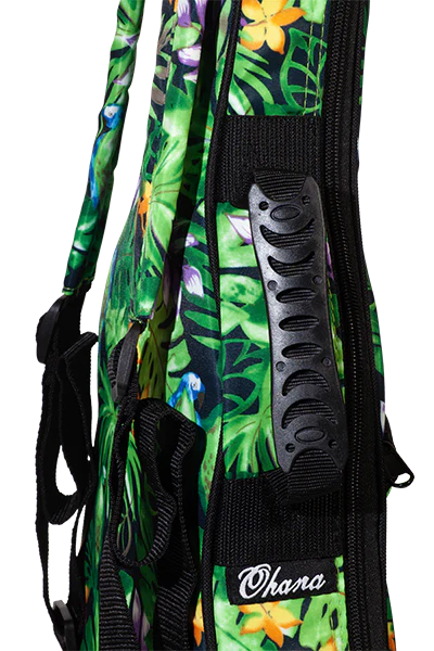 MK-CS/BLU Blue Concert Shark Ukelele Includes Gigbag Floral Print, Padded with Backpack straps.