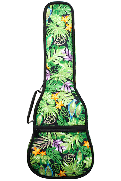 MK-CS/BLU Blue Concert Shark Ukelele Includes Gigbag Floral Print, Padded with Backpack straps.