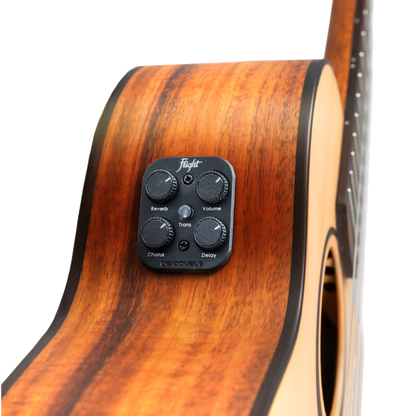 Flight Victoria Soundwave Tenor Ukulele with Soundwave active pickup system. Solid Spruce top Acacia back and sides, Bonas gigbag and Online Lesson. Ukulele Trading Co Australia  Free Shipping In OZ