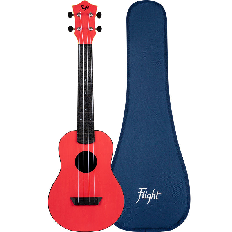 Flight TUC-35 Red Travel Concert Ukulele Free Gigbag and Free Shipping
