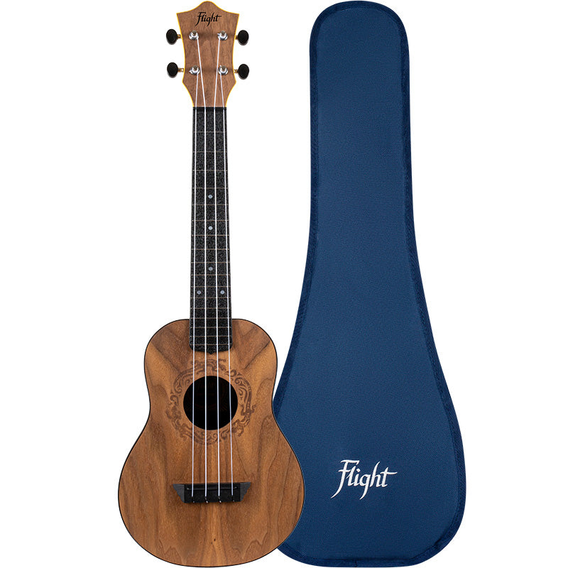 Flight TUC-50 Walnut Travel Concert Ukulele