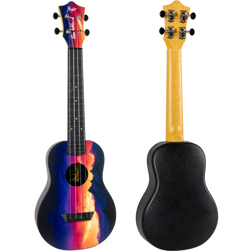 Flight TUC-EE Sunset Print Travel Concert Ukulele