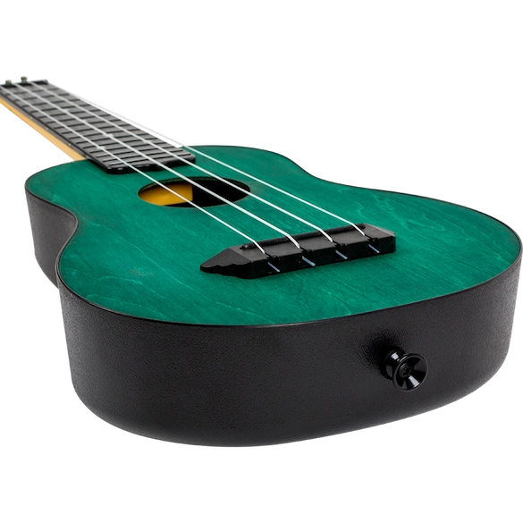 Flight TUS35 Green Soprano Travel Ukulele – Linden Top, ABS Body, Aquila Strings &amp; Gig Bag