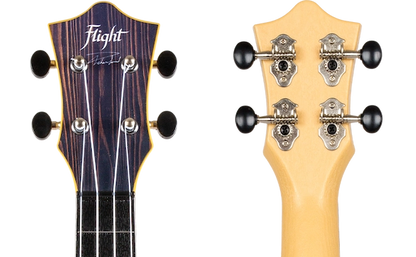 Flight TUS40 Mandala Wood Travel Soprano Ukulele – Geometric Linden Top, ABS Body, Aquila Super Nylgut Strings &amp; Gig Bag