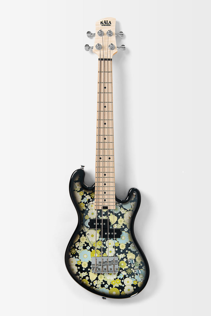 UBASS-SB-F-BKB-FS Solid Body 4-String Floral Black Burst Fretted U•BASS®