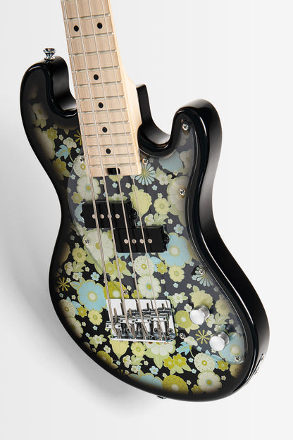 UBASS-SB-F-BKB-FS Solid Body 4-String Floral Black Burst Fretted U•BASS®