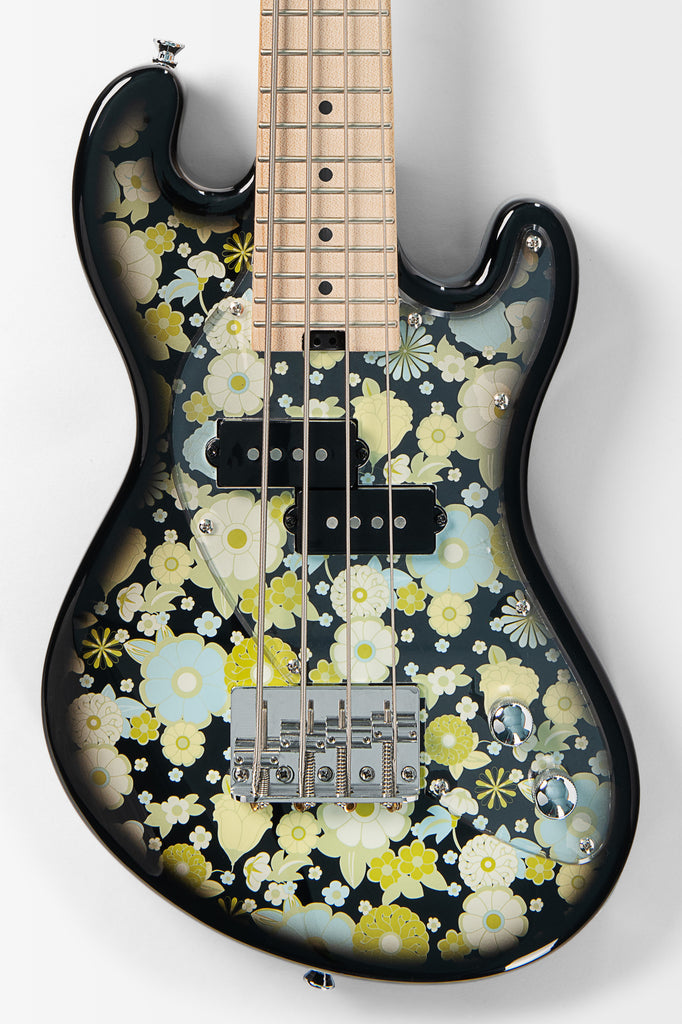 UBASS-SB-F-BKB-FS Solid Body 4-String Floral Black Burst Fretted U•BASS®