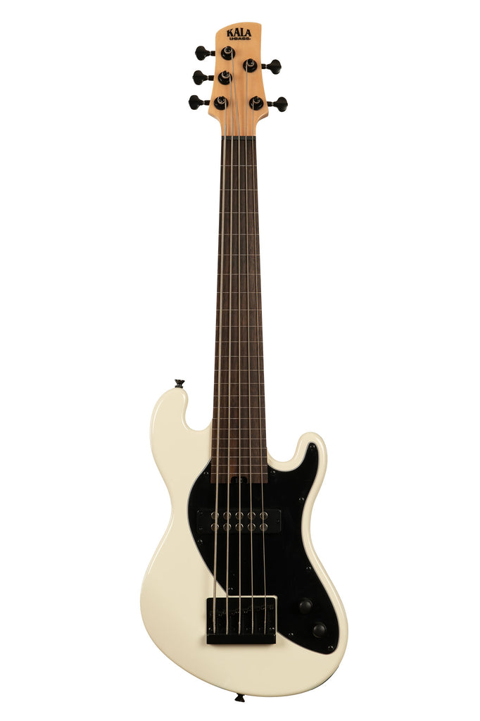 Kala Solid Body 5-String Sweet Cream Fretless U•BASS® UBASS-SB5-CR-FL with Laurel Fingerboard Bass Guitar Australia