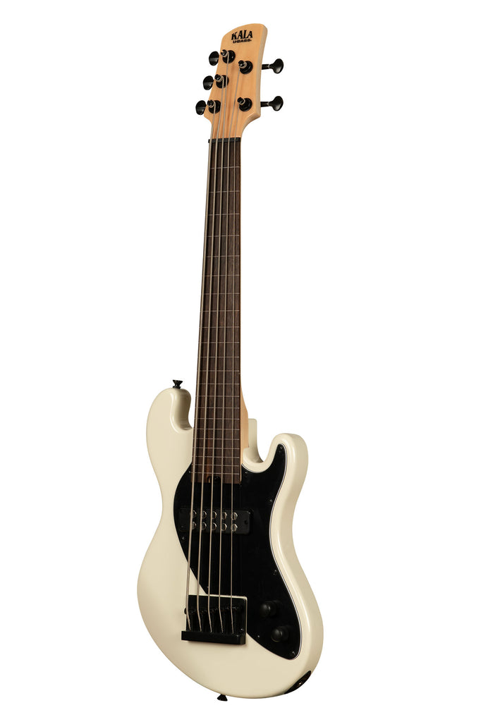 Kala Solid Body 5-String Sweet Cream Fretless U•BASS® UBASS-SB5-CR-FL with Laurel Fingerboard Bass Guitar Australia