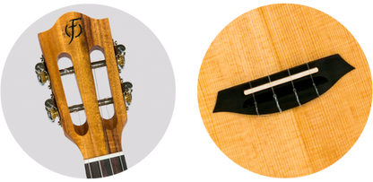 Flight Victoria Soundwave Tenor Ukulele with Soundwave active pickup system. Solid Spruce top Acacia back and sides, Bonas gigbag and Online Lesson. Ukulele Trading Co Australia  Free Shipping In OZ