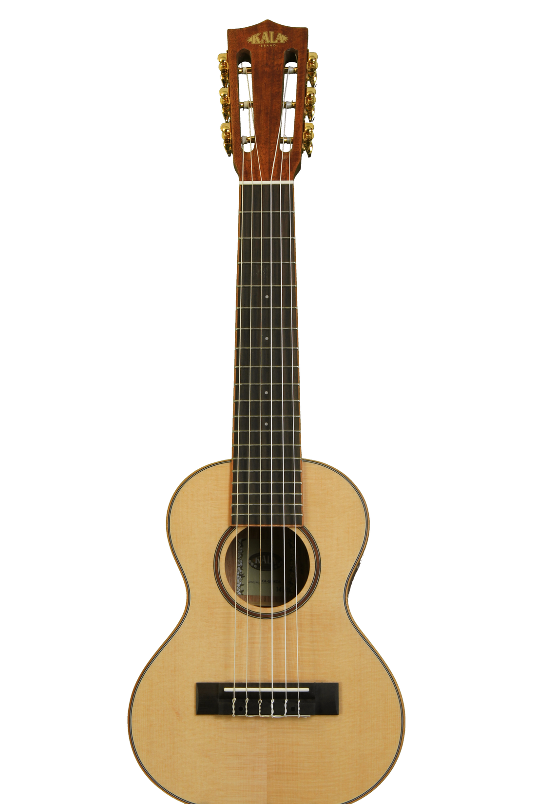 Kala KA-GL-KOA 6-string guitarlele with solid spruce top and koa back and sides.