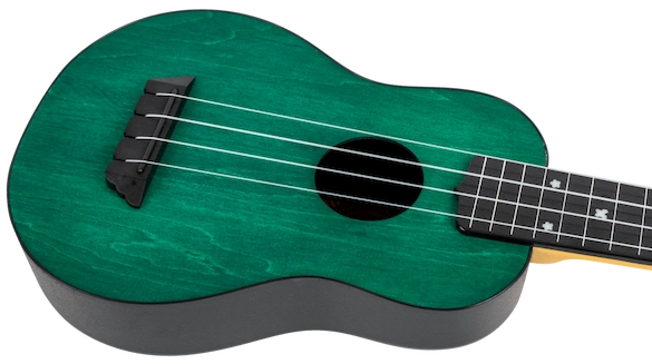 Flight TUS35 Green Soprano Travel Ukulele – Linden Top, ABS Body, Aquila Strings &amp; Gig Bag