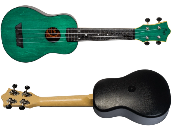 Flight TUS35 Green Soprano Travel Ukulele – Linden Top, ABS Body, Aquila Strings &amp; Gig Bag