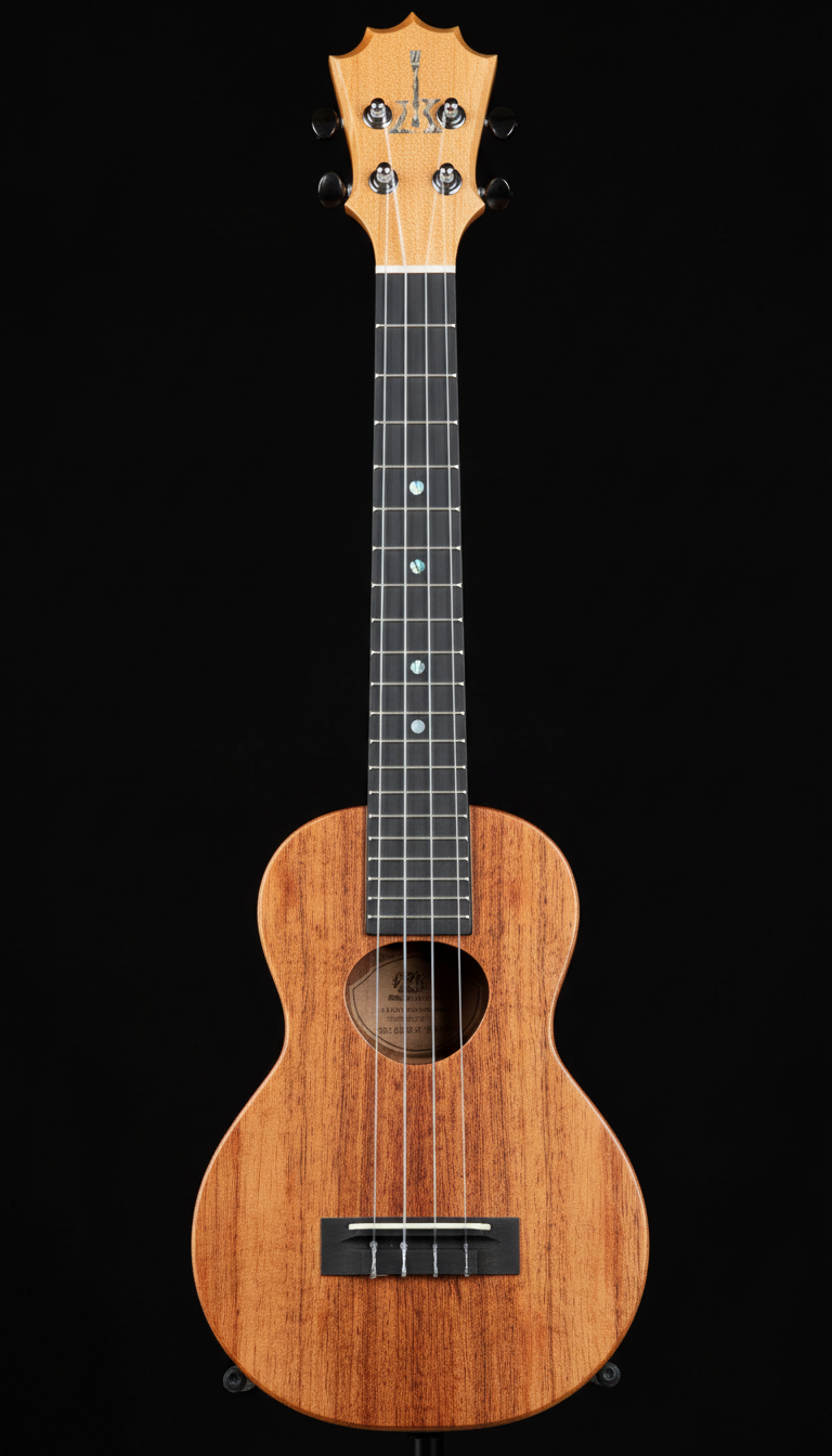 Secondhand KoAloha Concert Long Neck KCM-02 Premium Hawaiian Koa Ukulele 17” Tenor Scale with Ebony Fretboard and Oahu Deluxe Case Australia
