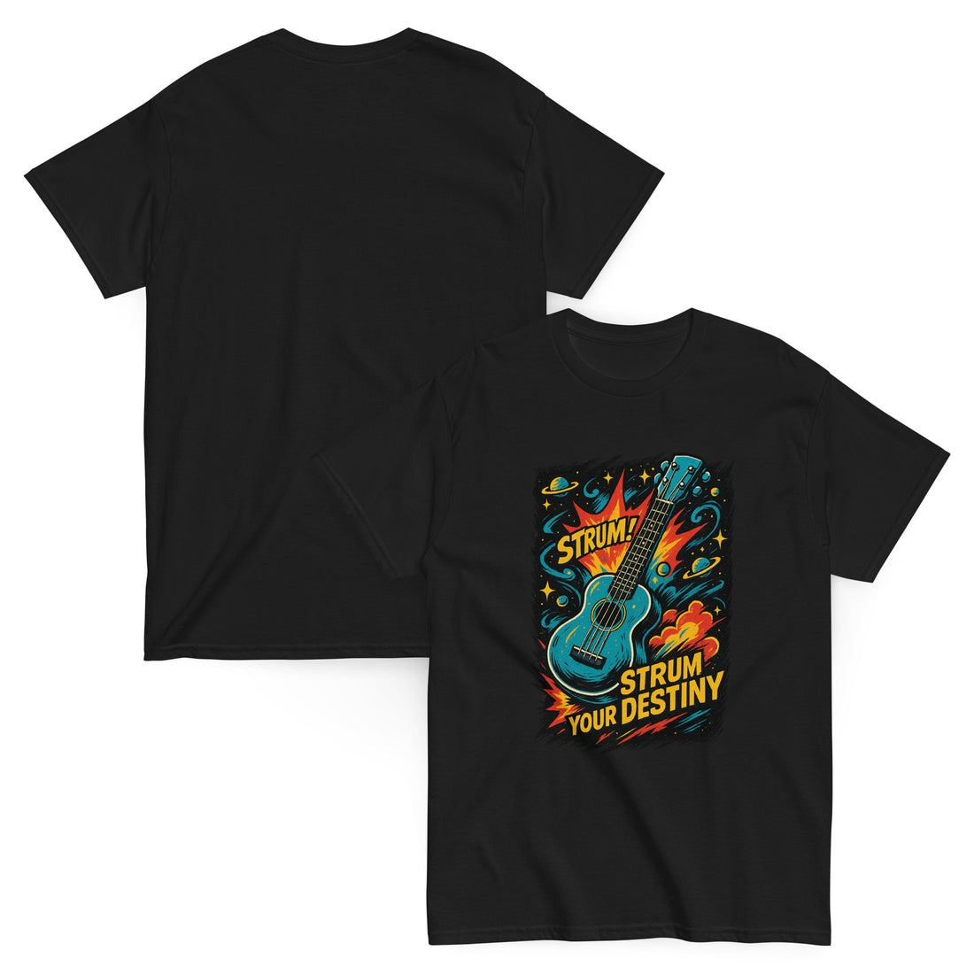 Strum Your Destiny ukulele shirt – unisex gift tee for uke players