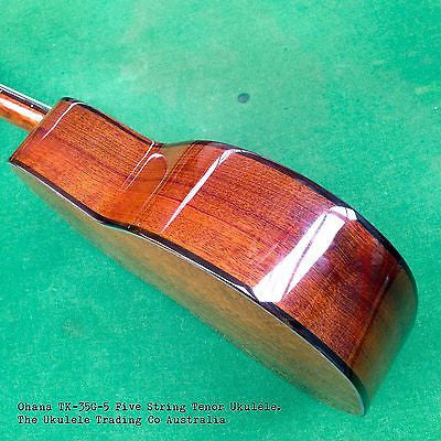 ukulele-trading-co-australia - Tenor 5 String Ukulele Ohana TK-35G-5 Solid Mahogany - Ohana - Ukuleles