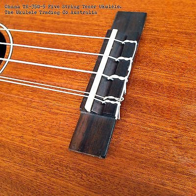 ukulele-trading-co-australia - Tenor 5 String Ukulele Ohana TK-35G-5 Solid Mahogany - Ohana - Ukuleles