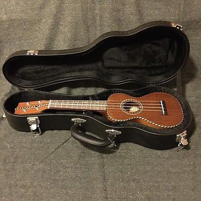 ukulele-trading-co-australia - Ohana SK-28 Soprano Ukulele Solid Mahogany Nunes Vintage Style + Hardcase, Tuner - Ohana - Ukuleles