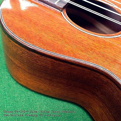 ukulele-trading-co-australia - Tenor 5 String Ukulele Ohana TK-35G-5 Solid Mahogany - Ohana - Ukuleles