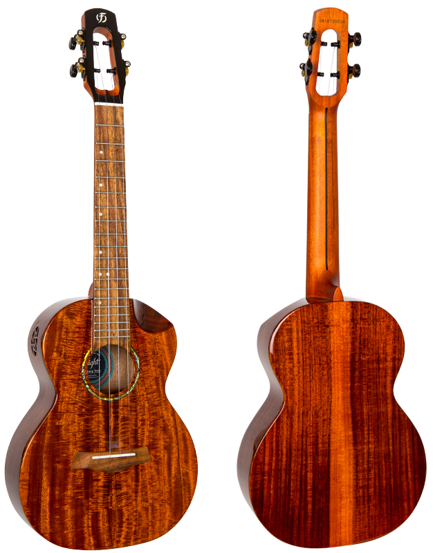 Flight Mustang EQ-A Tenor Ukulele FREE GIGBAG. ukulele trading co Australia tenor solid acacia electric acoustic MUSTAGNGEQ