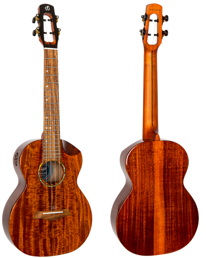 Flight Mustang EQ-A Tenor Ukulele FREE GIGBAG. ukulele trading co Australia tenor solid acacia electric acoustic MUSTAGNGEQ