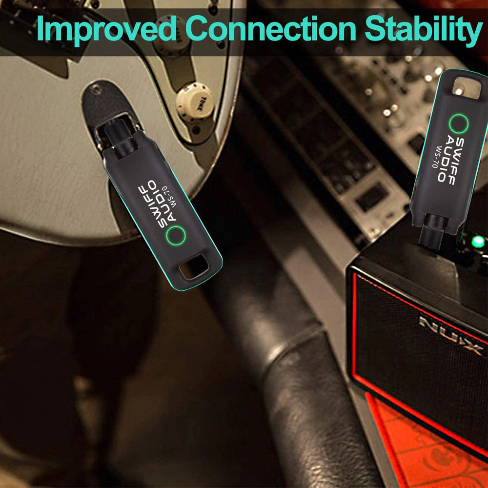 WS-70 Wireless Ukulele Transmitter &amp; Receiver Easy to use Plug &amp; play. Ukulele Trading Co Australia