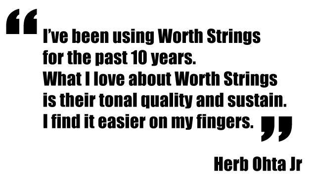 ukulele-trading-co-australia - COJ  Worth Clear Tenor Low G Ukulele Strings Herb Ohta Jr Signature - 2 Restrings Per Packet - Worth - Strings
