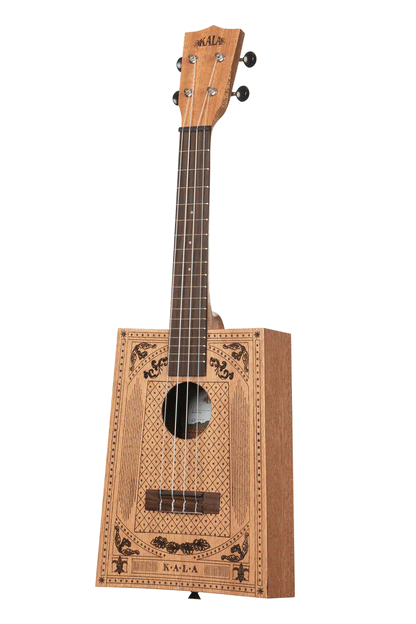 Kala Concert Cigar Box Ukulele Kala KA-CB-VICT-C Concert Ukulele SIZE: Concert TOP: Meranti BACK &amp; SIDES: Meranti NECK: Meranti FINISH: Satin FINGERBOARD: Indonesian Nandu HEADSTOCK: Standard BRIDGE: Indonesian Nandu TUNERS: Open Gear, Chrome, Black Button STRINGS: Aquila Super Nylgut® NUT &amp; SADDLE: Graph Tech TUSQ® STRAP BUTTON: Black 1x Ukulele Trading Co Australia