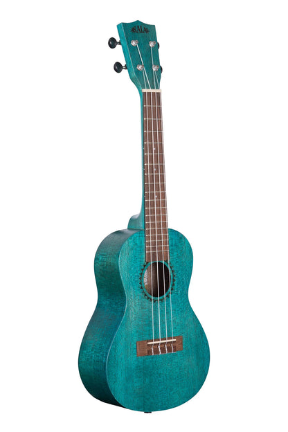 KA-MRT-BLU-C Ocean Blue Watercolor Meranti Concert Ukulele