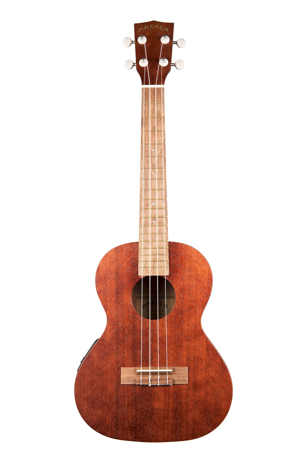 Makala MK-TE is Tenor Size Ukulele Electric.  MK-TE fitted with a pickup that actually sounds good . Ukulele Trading Co Australia
