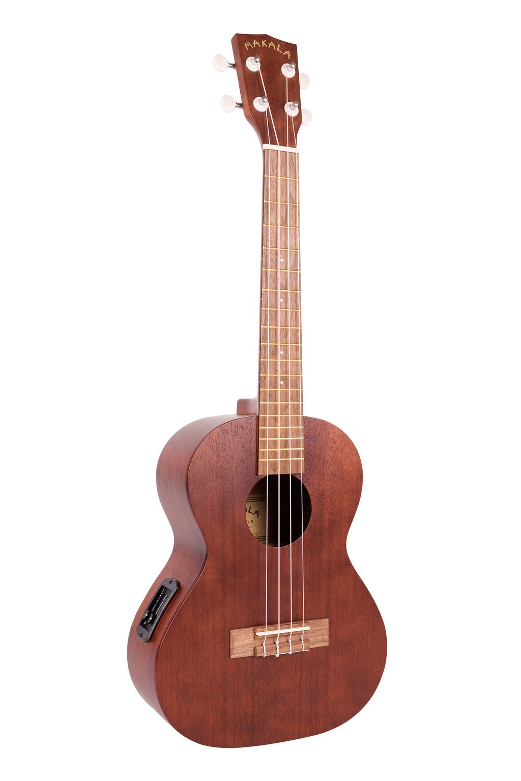 Makala MK-TE is Tenor Size Ukulele Electric.  MK-TE fitted with a pickup that actually sounds good . Ukulele Trading Co Australia