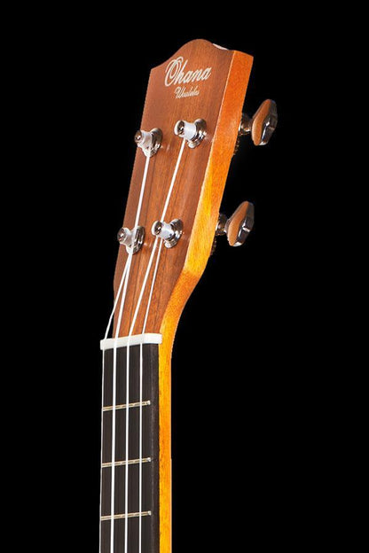 front headstock front Ohana TK-10 Tenor Ukulele Mahogany ukulele trading co australia