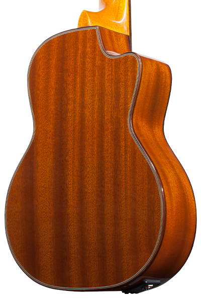 Ohana TK-35GCE-LH Left-Handed Tenor Ukulele Solid Mahogany Cutaway and EQ Ukulele Trading Co Australia