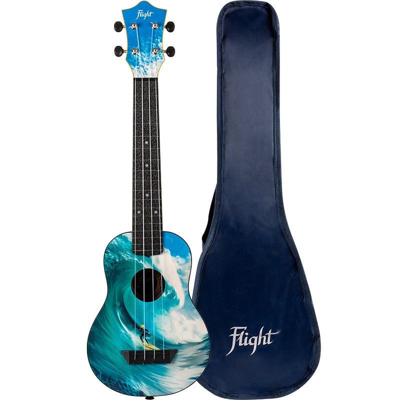 TUSL25 Surf Concert Scale Soprano Travel Ukulele by Flight