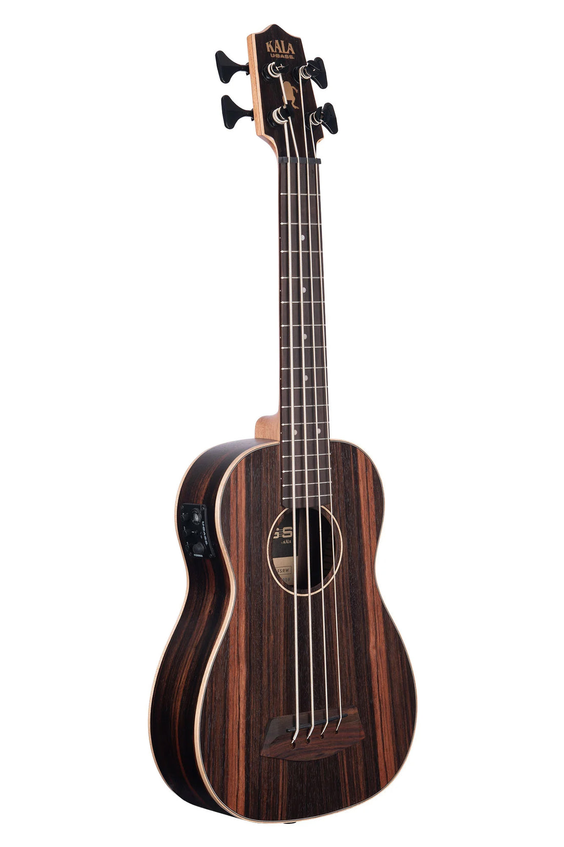 UBASS-EBY-FSRW Striped Ebony Fretted Acoustic-Electric U•BASS® w/ Round Wounds