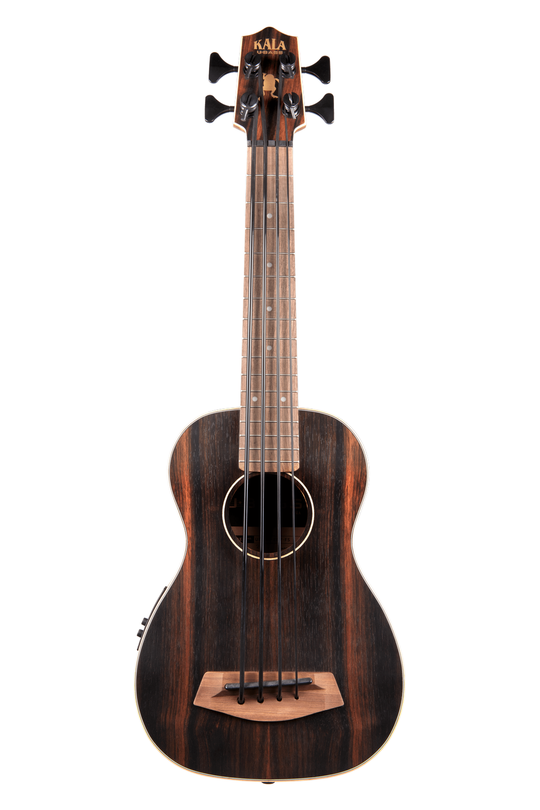 ukulele-trading-co-australia - STRIPED EBONY ACOUSTIC-ELECTRIC U•BASS® UBASS-EBY-FS - Kala - Ukuleles