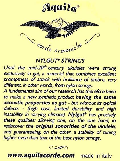 Corde Per Ukulele Soprano Aquila New Nylgut - Set Di 4, Intonazione High G (Sol Acuto) - 11