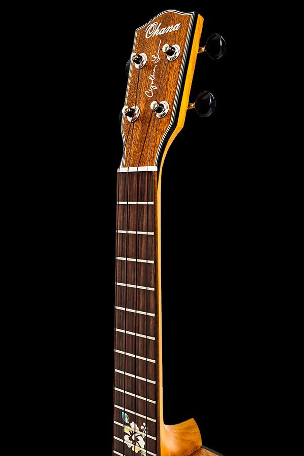 CK-14CLE Electric CYNTHIA LIN SIGNATURE MODEL by OHANA Features: Fitted with a Pickup so you can plug into an Amplifier/PA, Premium Worth Brown Fluorocarbon Strings + FREE Ohana Gigbag. Ukulele Trading Co Australia 